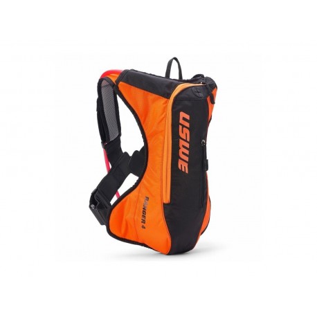 batoh ENDURO RANGER 4, USWE - Švédsko (oranžová/černá, objem 4 l, hydrobag 3 l)
