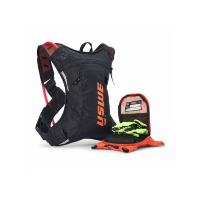 batoh ENDURO RAW 3, USWE - ŠVÉDSKO (factory oranžová, objem 3L, hydrobag 2L)