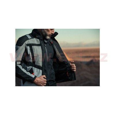 bunda NET RUNNER H2OUT, SPIDI (černá/šedá/červená)