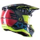 přilba S-M5 ACTION, ALPINESTARS (žlutá fluo/černá/modrá/tmavě červená)