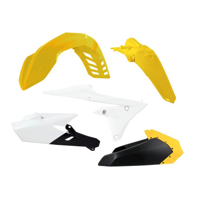 Sada plastů YAMAHA WRF 250 (15-19), WRF 450 (16-19)  (bílá/černá/žlutá) LIMITED EDITION, RACETECH (RTECH)