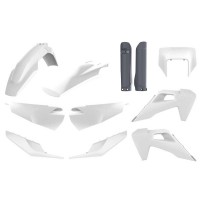 Sada plastů HUSQVARNA TE/FE TPI '20-'23 (bílá/šedá), POLISPORT