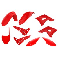 Sada plastů HONDA CR 125/250 '04-'07 (RESTYLING na model 2022), červená, POLISPORT