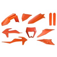 Sada plastů KTM EXC/EXC-F TPI '20-'23 (oranžová), POLISPORT