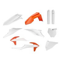 Sada plastů KTM SX/SX-F '19-'22 (oranžová/bílá), POLISPORT