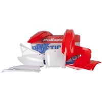 Sada plastů HONDA CR 125 '00-'01 CR 250 '00-'01 (červená/bílá), POLISPORT