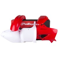 Sada plastů HONDA CR 125 '02-'03 CR 250 '02-'03 (červená/bílá), POLISPORT