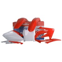Sada plastů HONDA CRF 250R '04-'05 (červená/bílá), POLISPORT