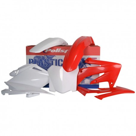Sada plastů HONDA CRF 250R '09 (červená/bílá), POLISPORT
