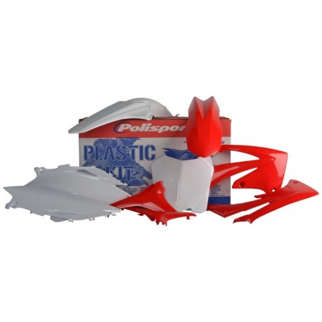 Sada plastů HONDA CRF 250R '10 CRF 450R '09-'10 (červená/bílá), POLISPORT