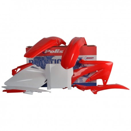 Sada plastů HONDA CRF 450R '07 (červená/bílá), POLISPORT