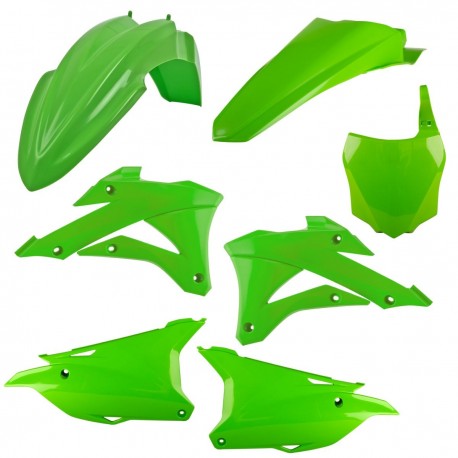 Sada plastů KAWASAKI KX 85 '22-'24 KX 100 '22-'24 KX 112 '22-'24 (zelená), POLISPORT