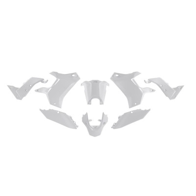 Sada plastů (bez předního blatníku) T7 REVOLUTION YAMAHA TENERE 700 '19-'24 (bílá), RACETECH (RTECH)