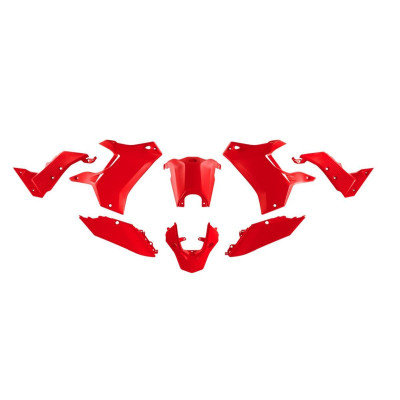 Sada plastů (bez předního blatníku) T7 REVOLUTION YAMAHA TENERE 700 '19-'24 (červená), RACETECH (RTECH)