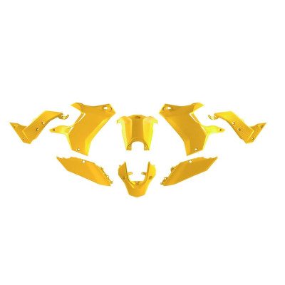 Sada plastů (bez předního blatníku) T7 REVOLUTION YAMAHA TENERE 700 '19-'24 (žlutá), RACETECH (RTECH)