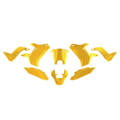 Sada plastů (bez předního blatníku) T7 REVOLUTION YAMAHA TENERE 700 '19-'24 (žlutá), RACETECH (RTECH)