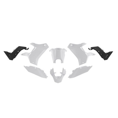 Sada plastů (bez předního blatníku) T7 REVOLUTION YAMAHA TENERE 700 '19-'24 (bílá/černá), RACETECH (RTECH)