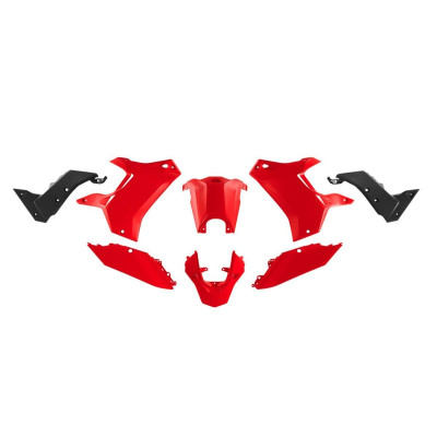 Sada plastů (bez předního blatníku) T7 REVOLUTION YAMAHA TENERE 700 '19-'24 (červená/černá), RACETECH (RTECH)