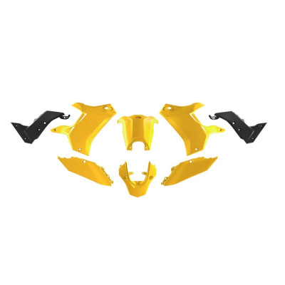 Sada plastů (bez předního blatníku) T7 REVOLUTION YAMAHA TENERE 700 '19-'24 (žlutá/černá), RACETECH (RTECH)