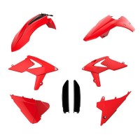 Sada plastů (FULL KIT) BETA 2T/4T '13-'17, v sadě kryty tlumičů (červená),POLISPORT