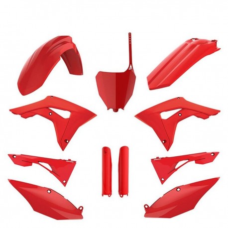Sada plastů (FULL KIT) HONDA CRF 250R '18-'21 CRF 450R '17-'20 (červená), POLISPORT