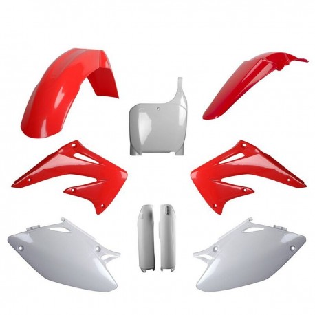 Sada plastů (FULL KIT) HONDA CRF 450R '02-'03 (červená/bílá), POLISPORT