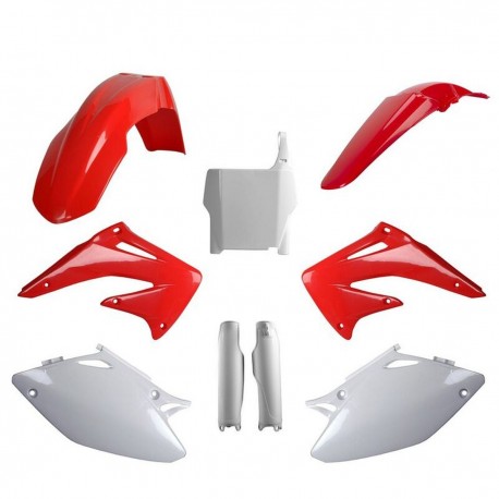 Sada plastů (FULL KIT) HONDA CRF 450R '04 (červená/bílá), POLISPORT