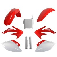 Sada plastů (FULL KIT) HONDA CRF 450R '07 (červená/bílá), POLISPORT