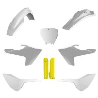 Sada plastů HUSQVARNA TC/FC '16-'18 (bílá/žlutá), POLISPORT