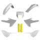 Sada plastů HUSQVARNA TE/FE TPI '17-'19 (bílá/žlutá), POLISPORT