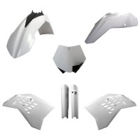 Sada plastů KTM SX/SX-F/XC-F '08-'10 (bílá), POLISPORT