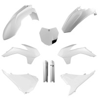 Sada plastů KTM SX/SX-F/XC-F '13-'14 (bílá), POLISPORT