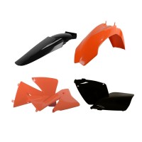 Sada plastů KTM EXC/EXC-F '01-'03 (oranžová/černá), POLISPORT