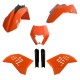 Sada plastů KTM EXC/EXC-F '08-'11 (oranžová/černá), POLISPORT