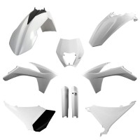 Sada plastů KTM EXC/EXC-F '12-'13 (bílá), POLISPORT