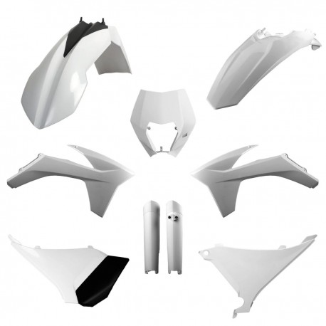 Sada plastů KTM EXC/EXC-F '12-'13 (bílá), POLISPORT