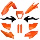 Sada plastů KTM EXC/EXC-F TPI '17-'19 (oranžová/černá), POLISPORT
