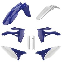 Sada plastů SHERCO SE-R/SEF-R '13-'15 (modrá/bílá), POLISPORT