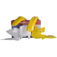 Sada plastů SUZUKI RM 125/250 '99-'00 (žlutá/bílá), POLISPORT
