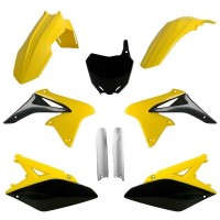 Sada plastů SUZUKI RMZ 250 '10-'18 (žlutá/černá), POLISPORT