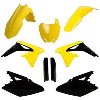 Sada plastů SUZUKI RMZ 450 '08-'17 (žlutá/černá), POLISPORT
