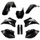 Sada plastů (FULL KIT) YAMAHA YZ 250 F '06-'07 YZ 450F '06-'07, v sadě přední tabulka a kryty tlumičů (černá), POLISPORT