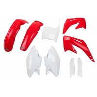 UFO sada plastů HONDA CR 125/250 '02-'03 (červená/bílá)