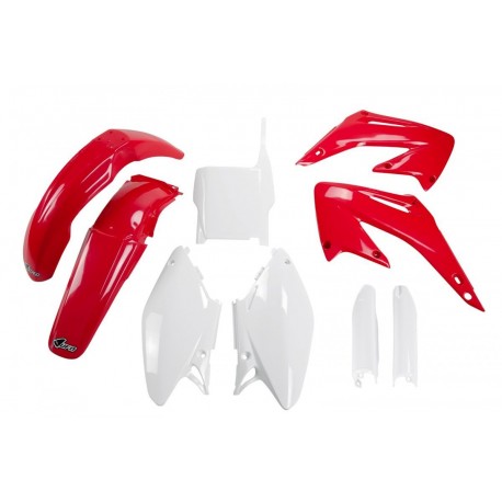 UFO sada plastů HONDA CR 125/250 '04-'07 (červená/bílá)