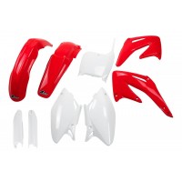 UFO sada plastů HONDA CRF 450 R '02-'03 (červená/bílá)