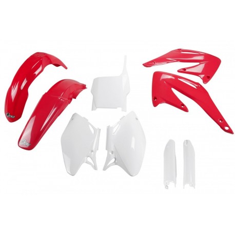 UFO sada plastů HONDA CRF 450 R '04 (červená/bílá)