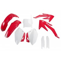 UFO sada plastů HONDA CRF 450 R '05-'06 (červená/bílá)