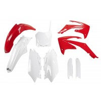 UFO sada plastů HONDA CRF 450 R '09-'10, CRF 250 '10 (červená/bílá)