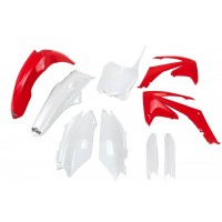 UFO sada plastů HONDA CRF 250R '11-'13, CRF 450R 11-12 (červená/bílá)