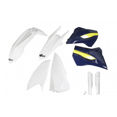 UFO sada plastů HUSQVARNA TE/FE 125/250/300/350/450 '15-'16 (bílá/černá)